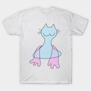Ghost cat blob T-Shirt